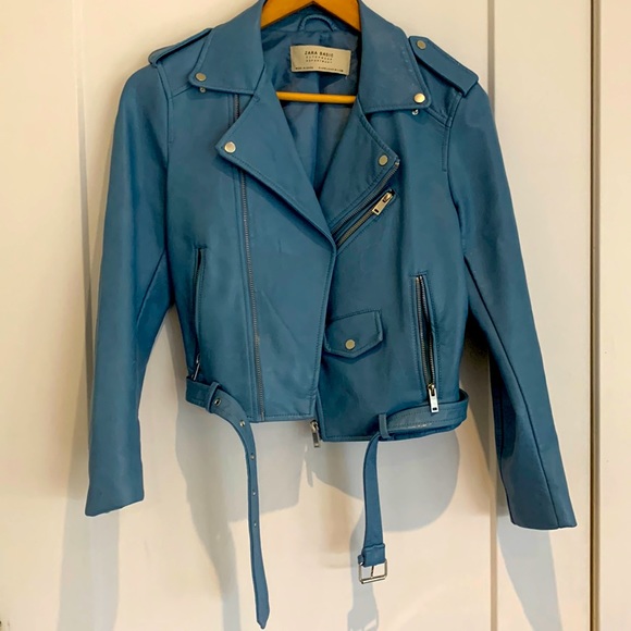 AMAZING leather zara bikers jacket - Picture 3 of 9